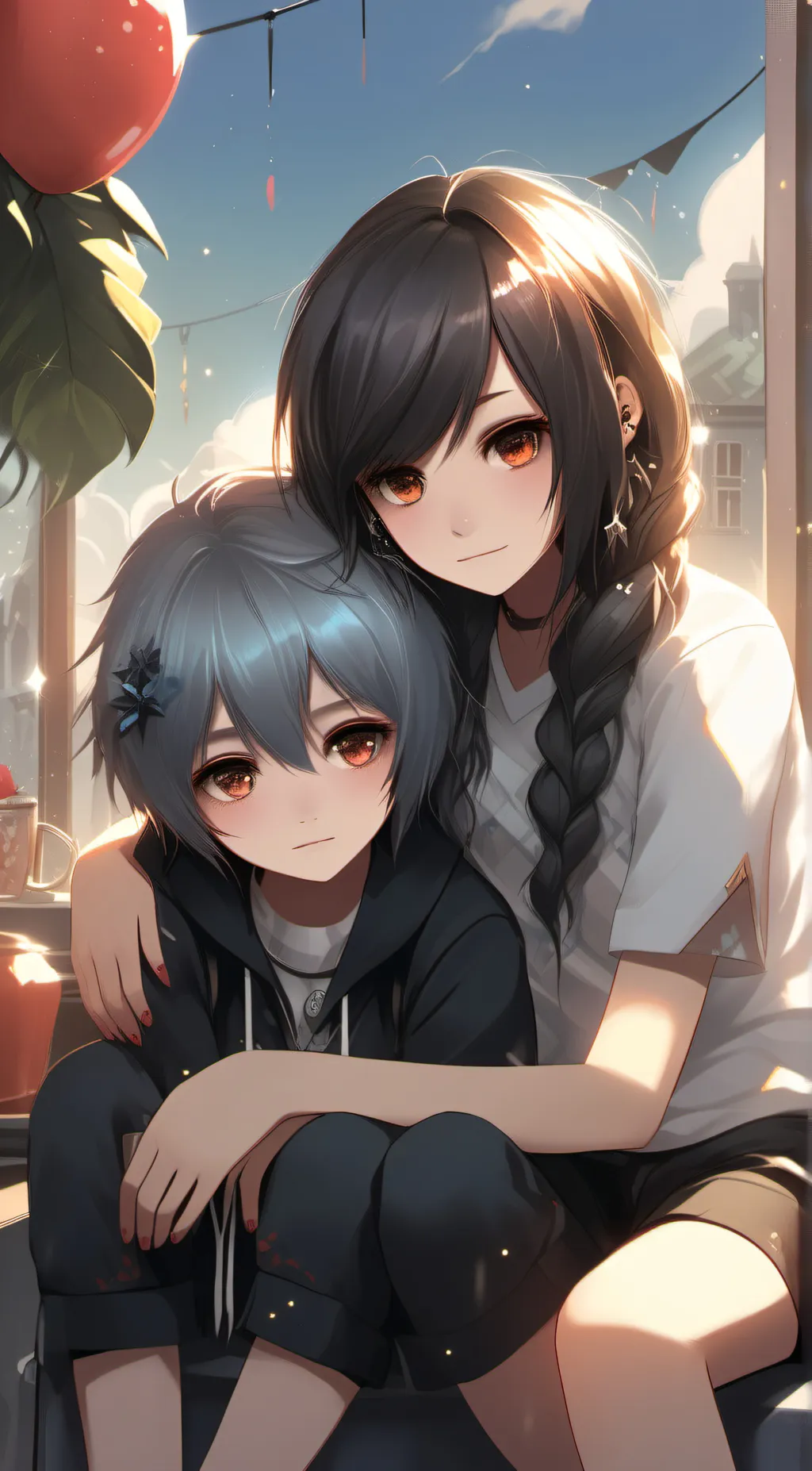 ai character: Jenny and milly background