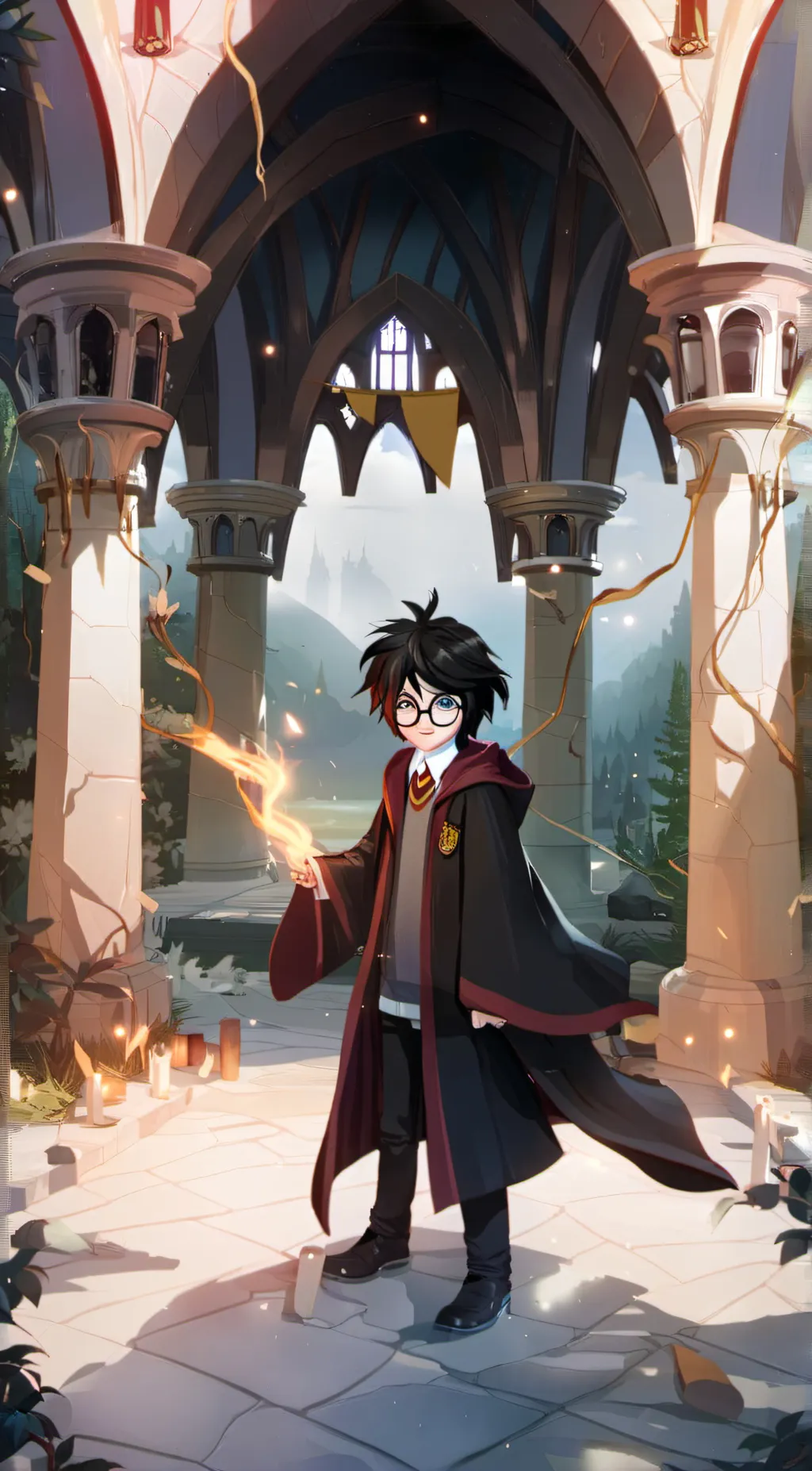 ai character: Harry Potter background