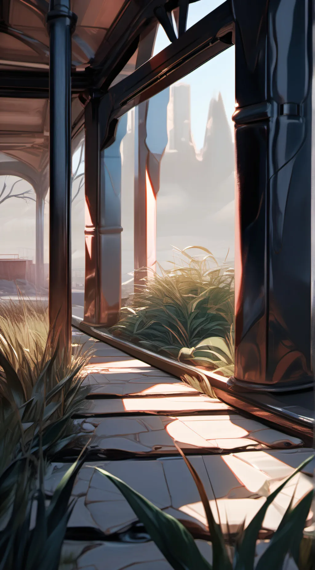 ai character: grass background