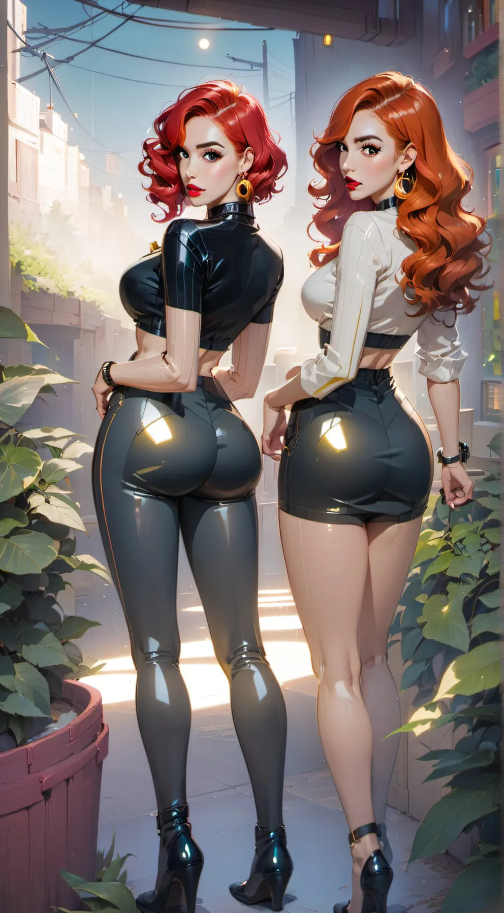 ai character: Crimson & Clover  background