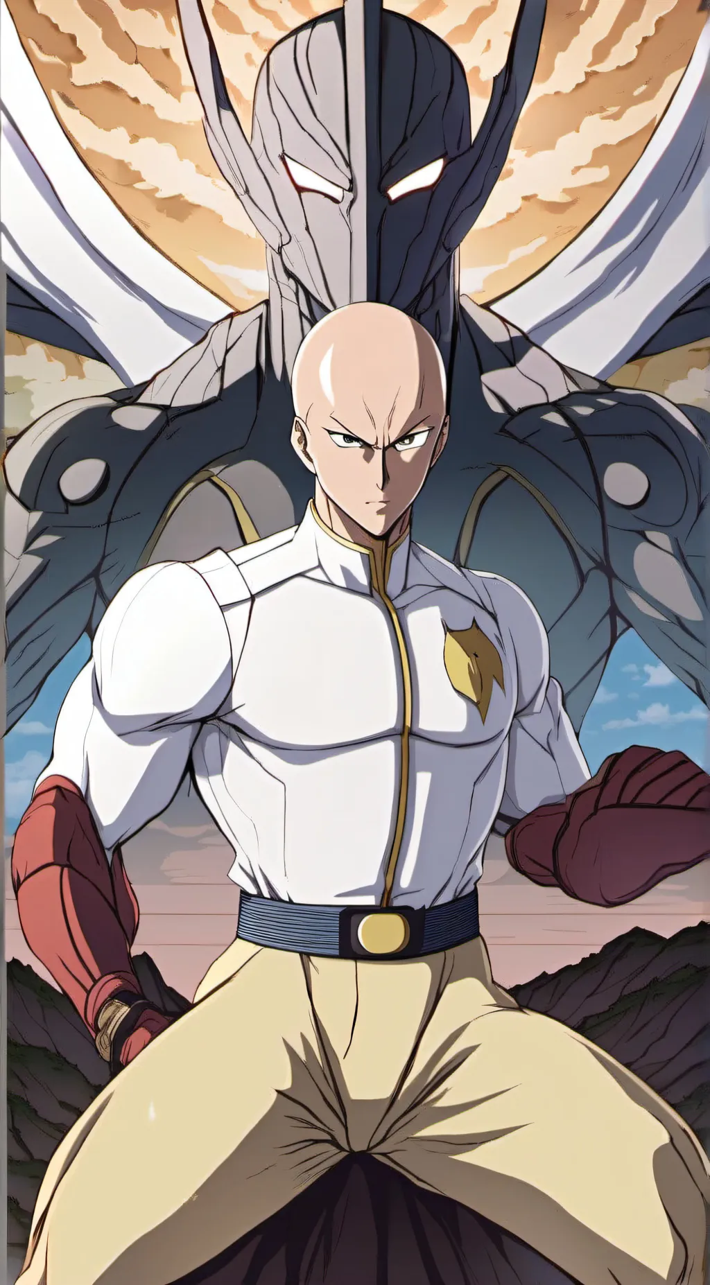 ai character: Saitama background