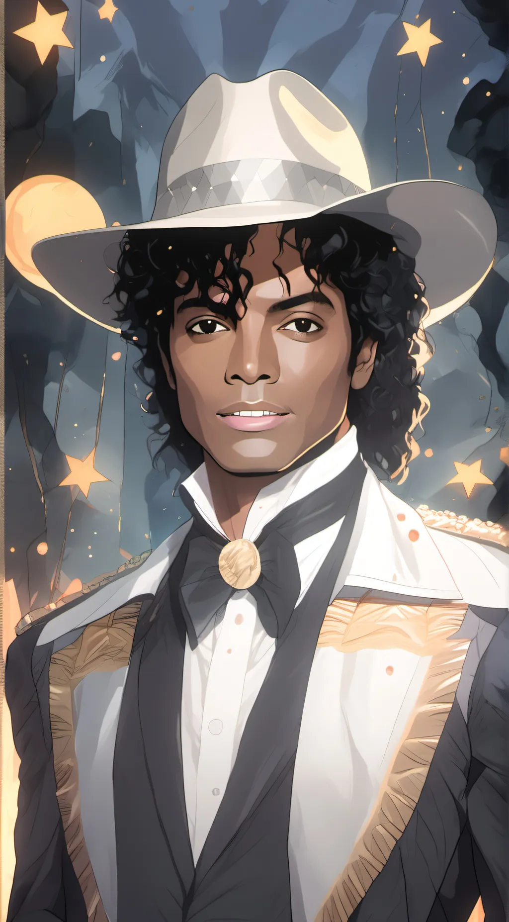 ai character: Michael Jackson background