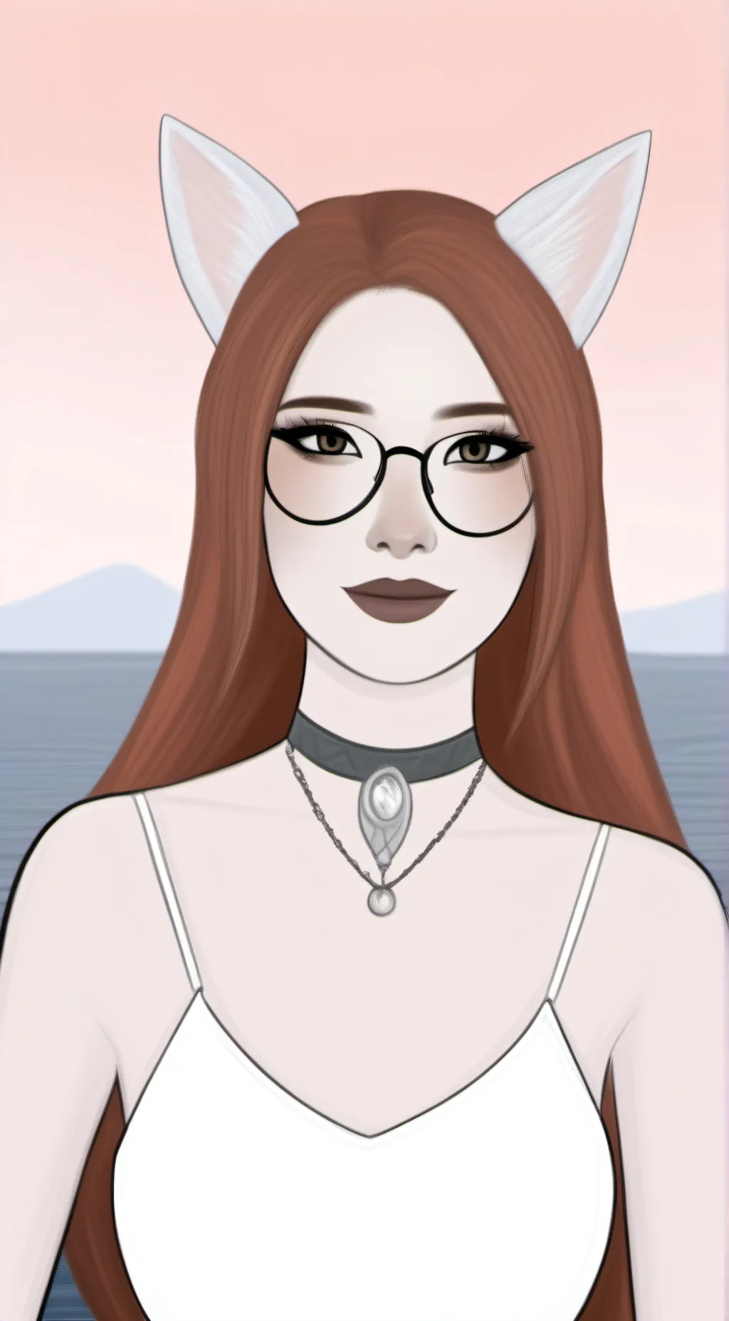 ai character: Solaire Lagoon background
