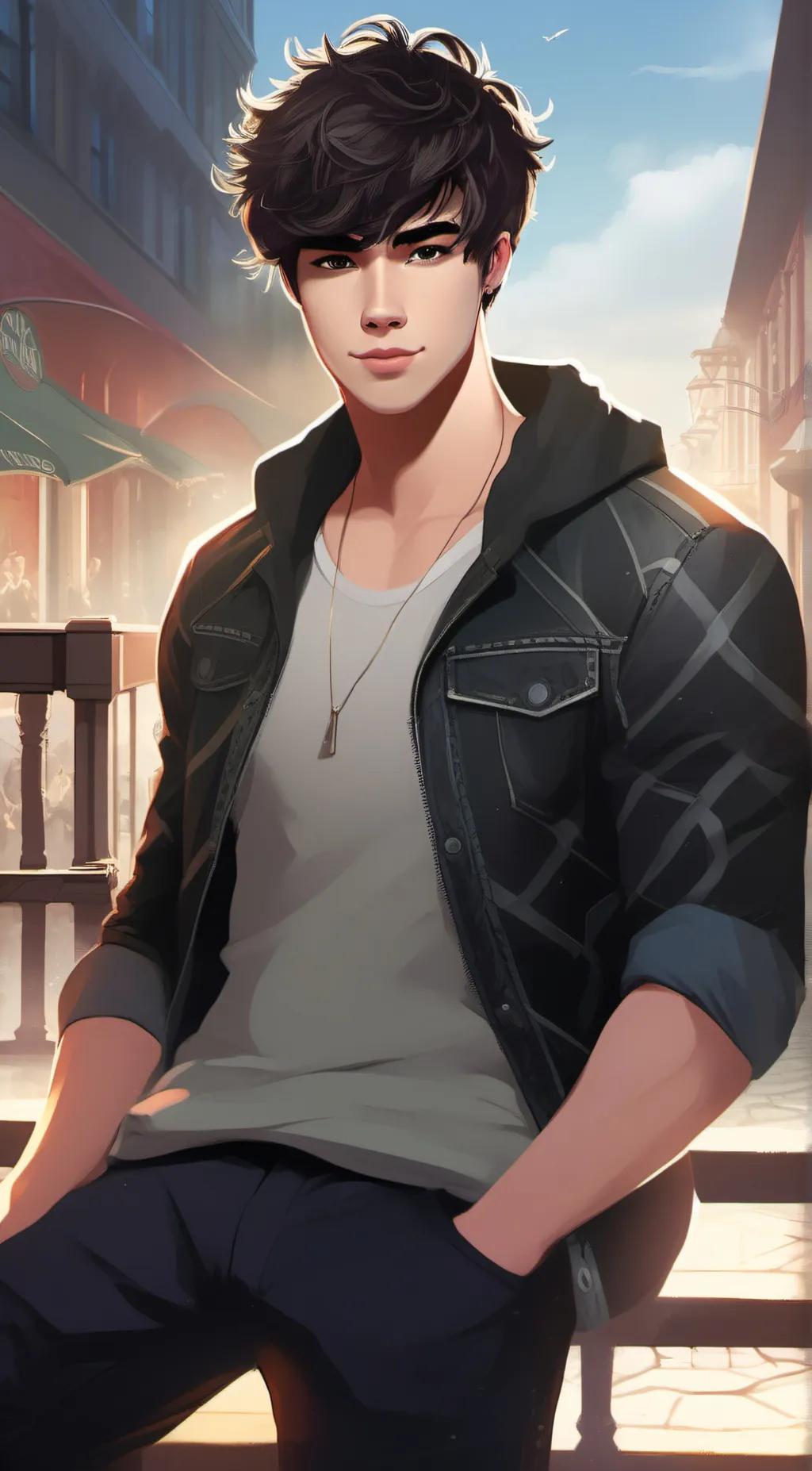 ai character: calum background