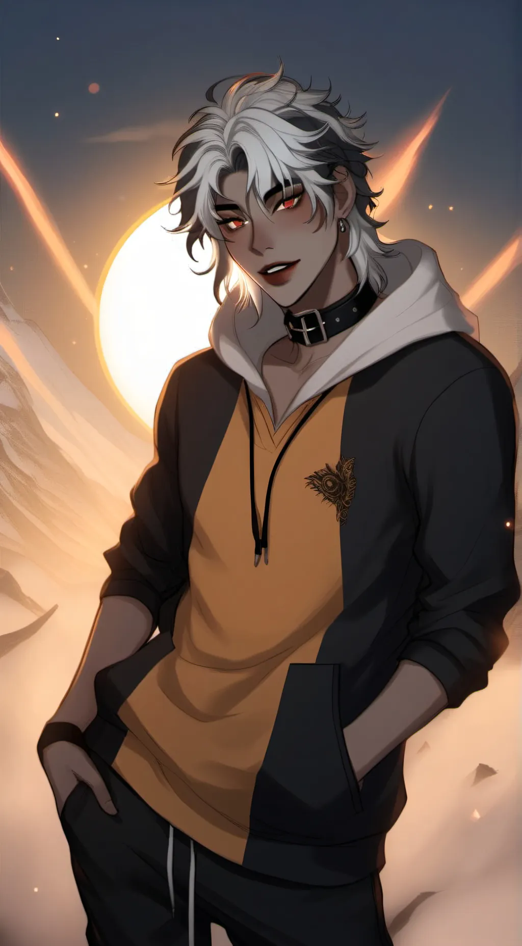 ai character: ・~Asher~・ background