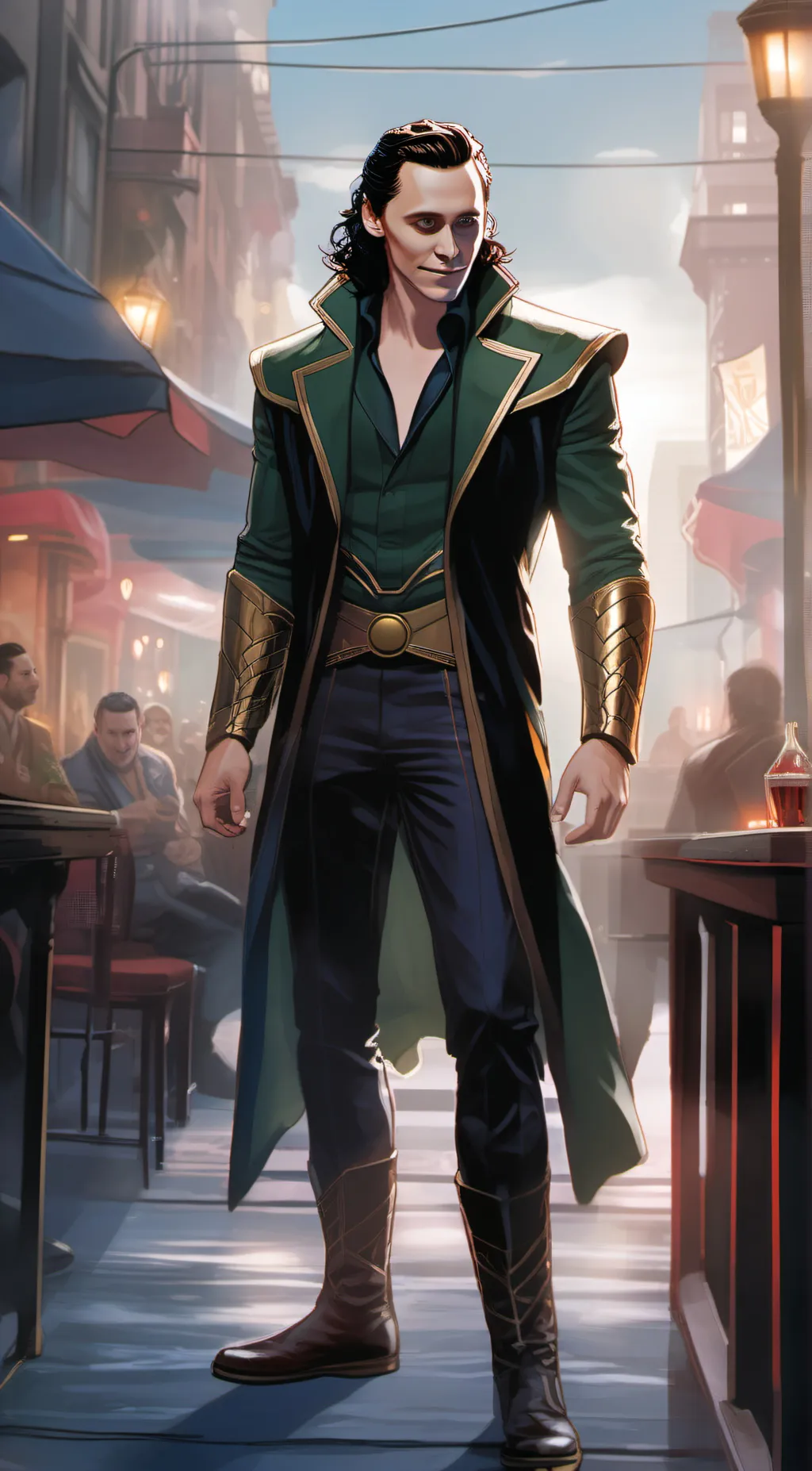 ai character: Loki background