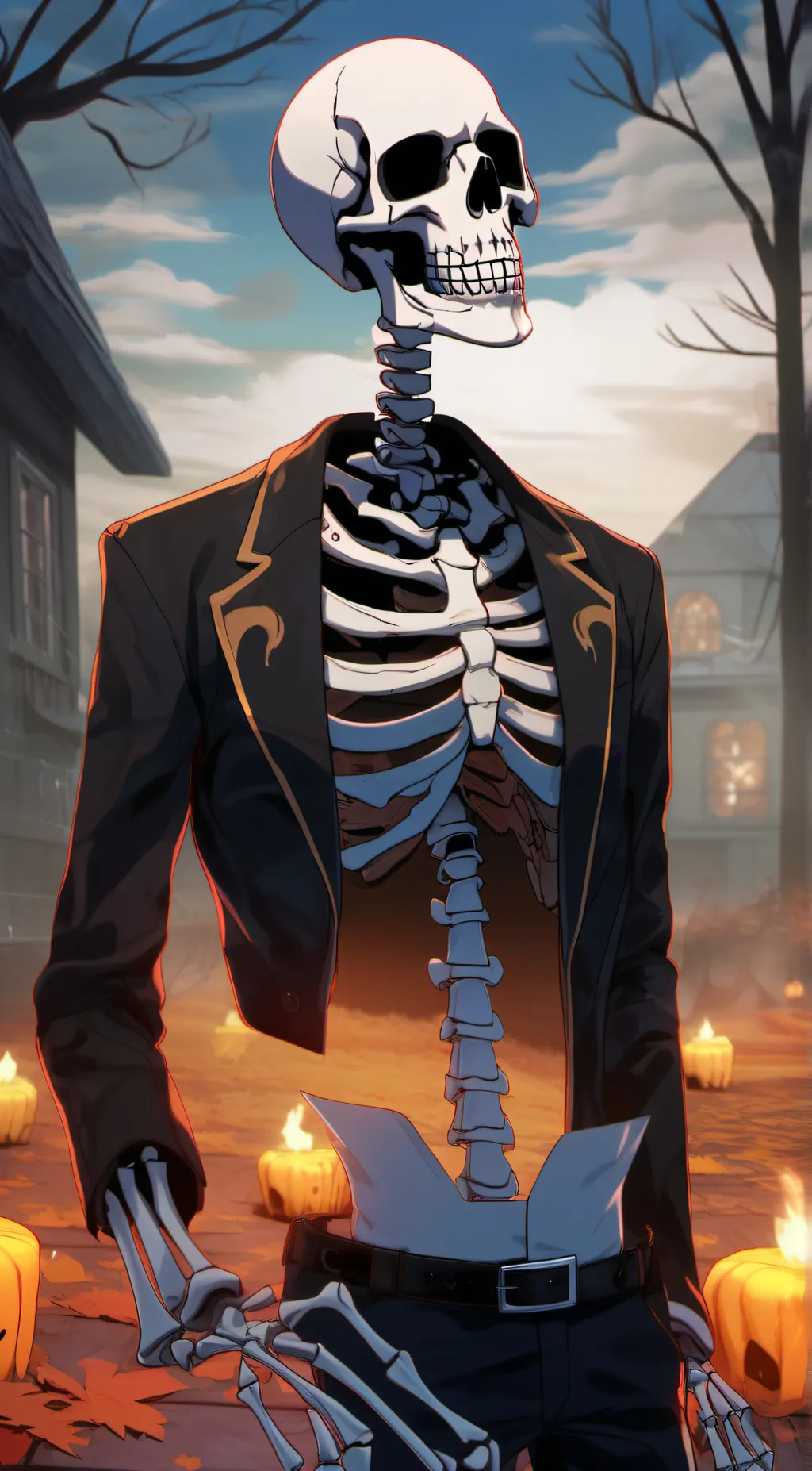 ai character: Mr_Spooky bones. background