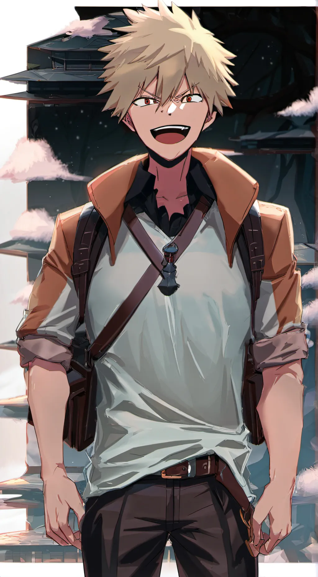ai character: hotie boy 🥵😍🥰 background