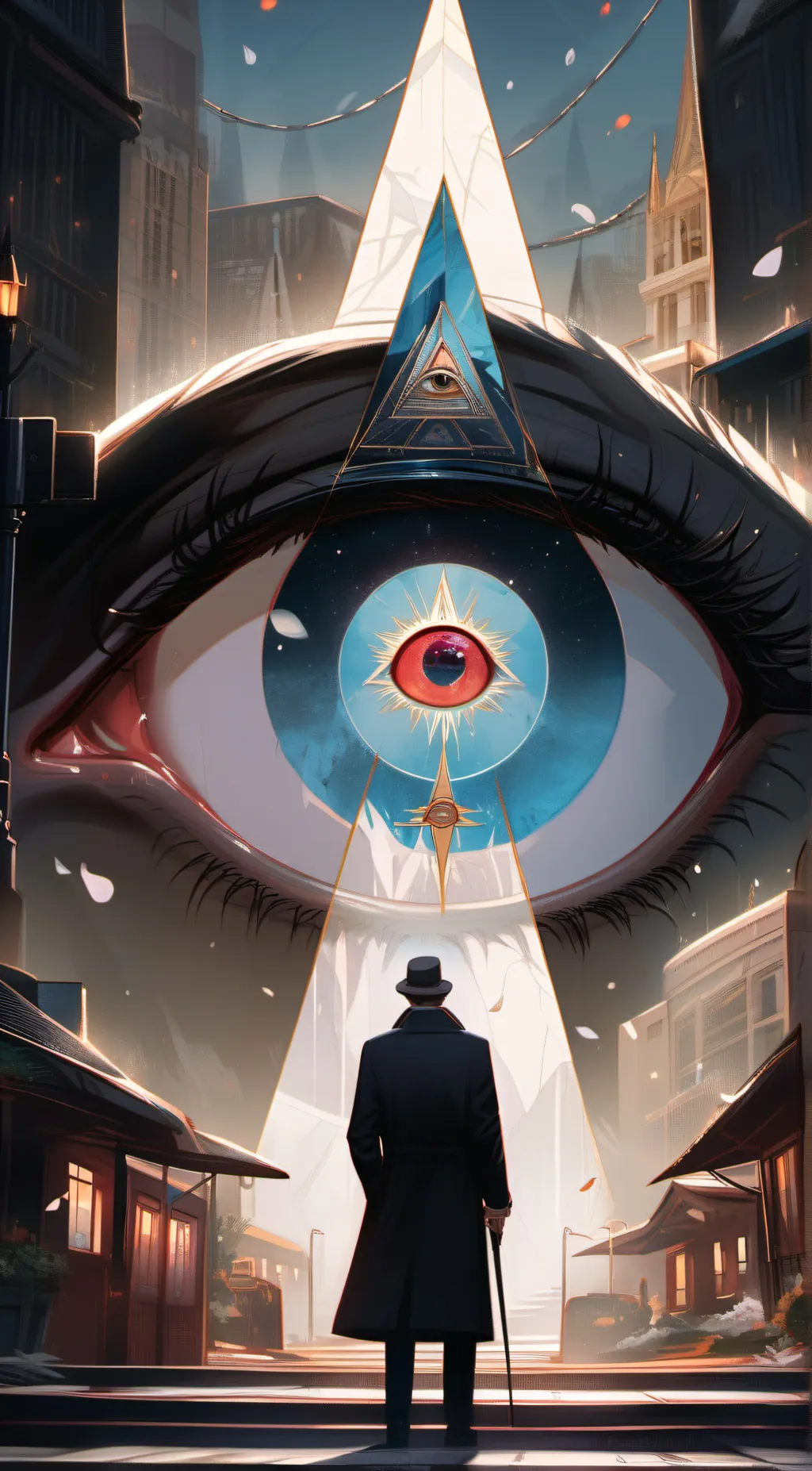 ai character:   canie al see eye background