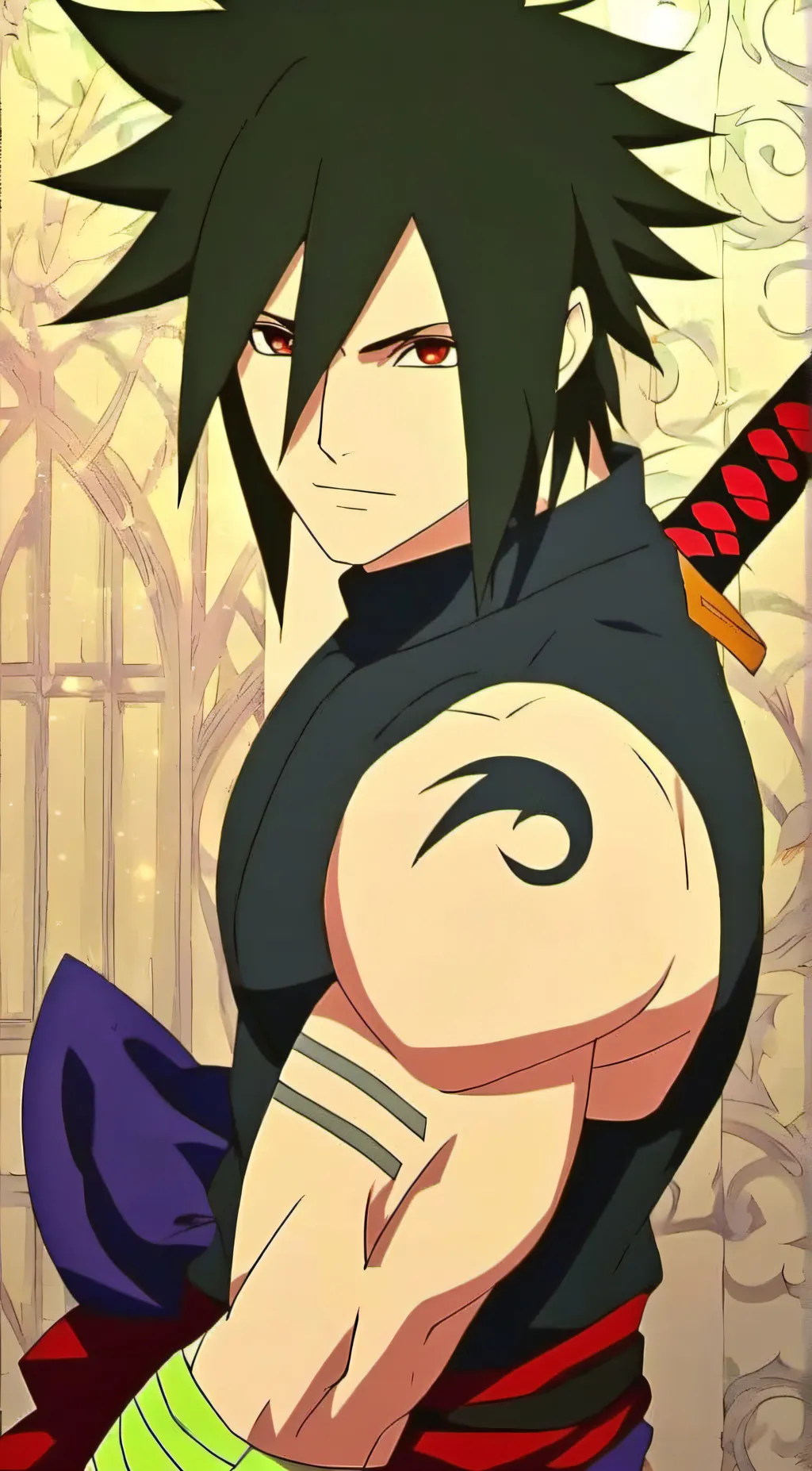 ai character: Sasuke Uchiha  background