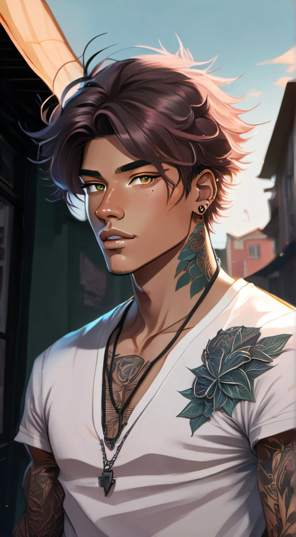 ai character: Blake  background