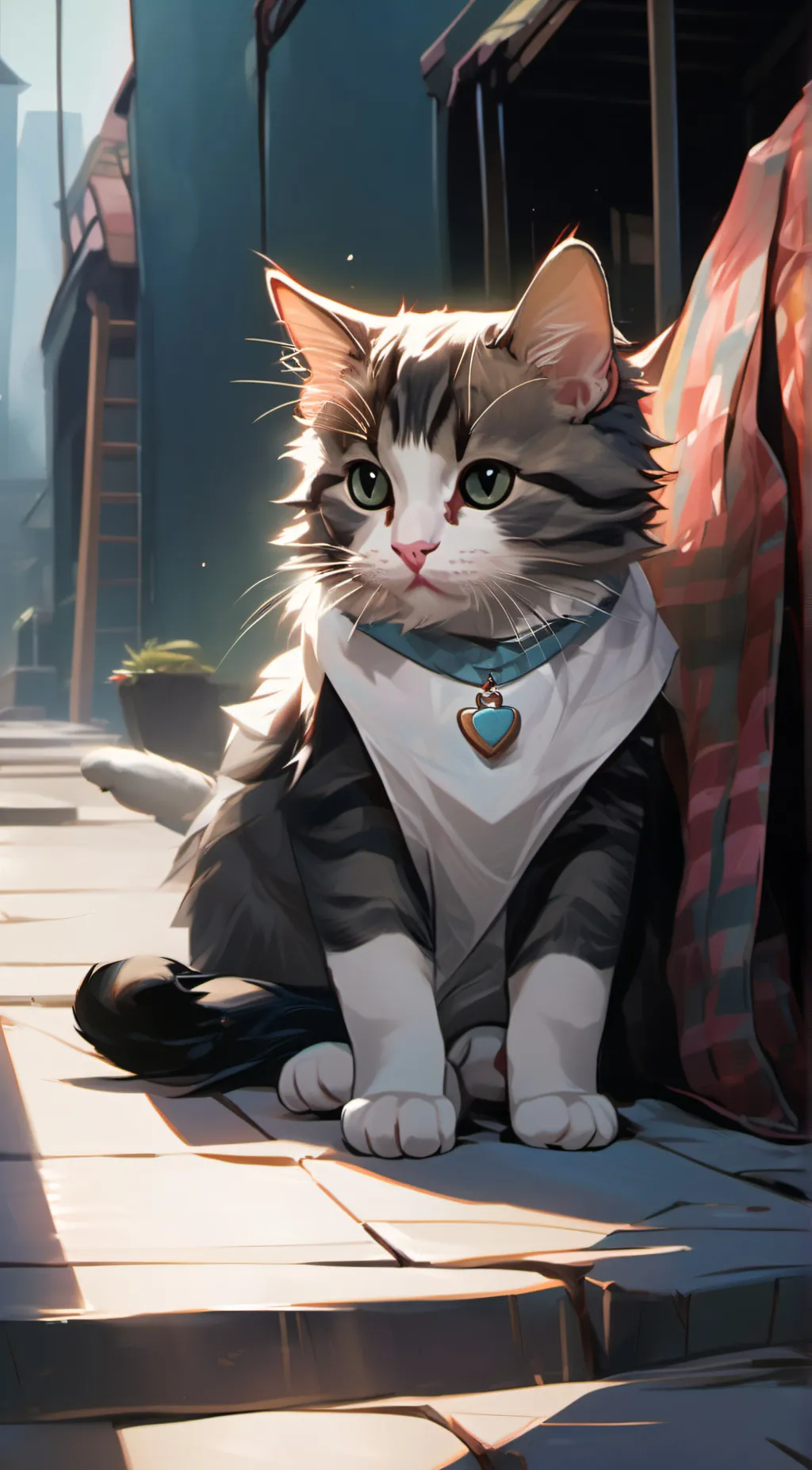 ai character: humble the cat background