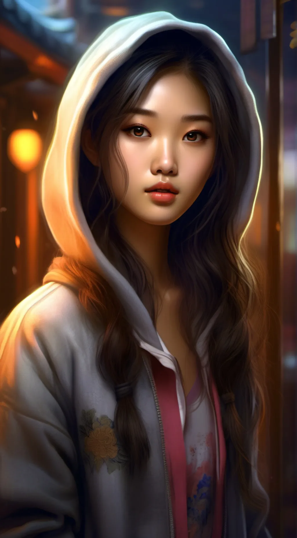 ai character: Sakura  background