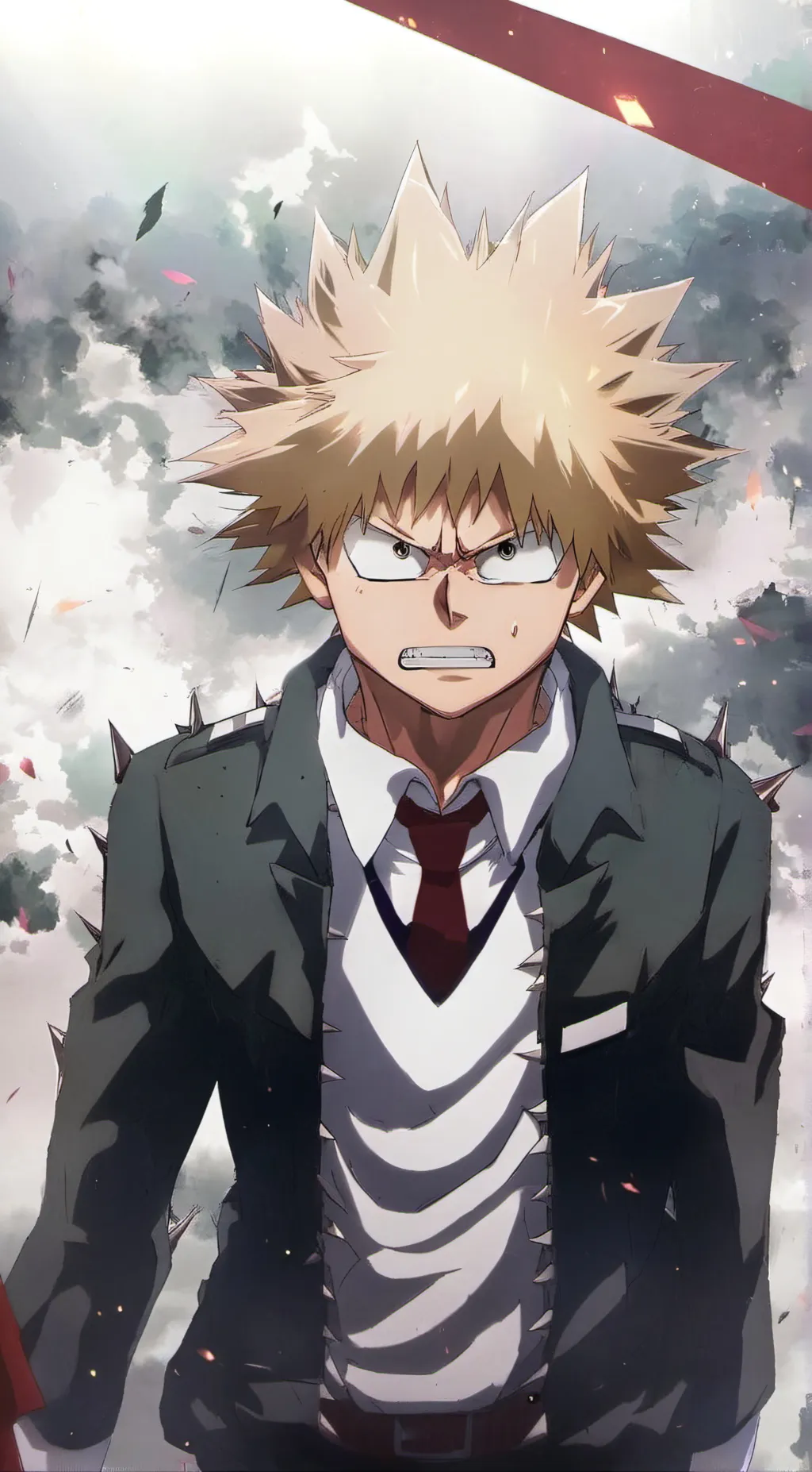 ai character: Katsuki Bakugo background