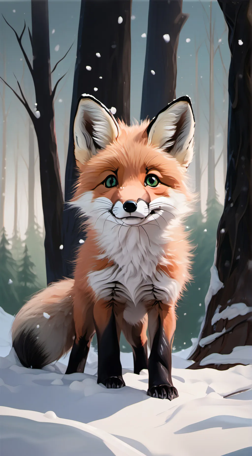 ai character: Misty background