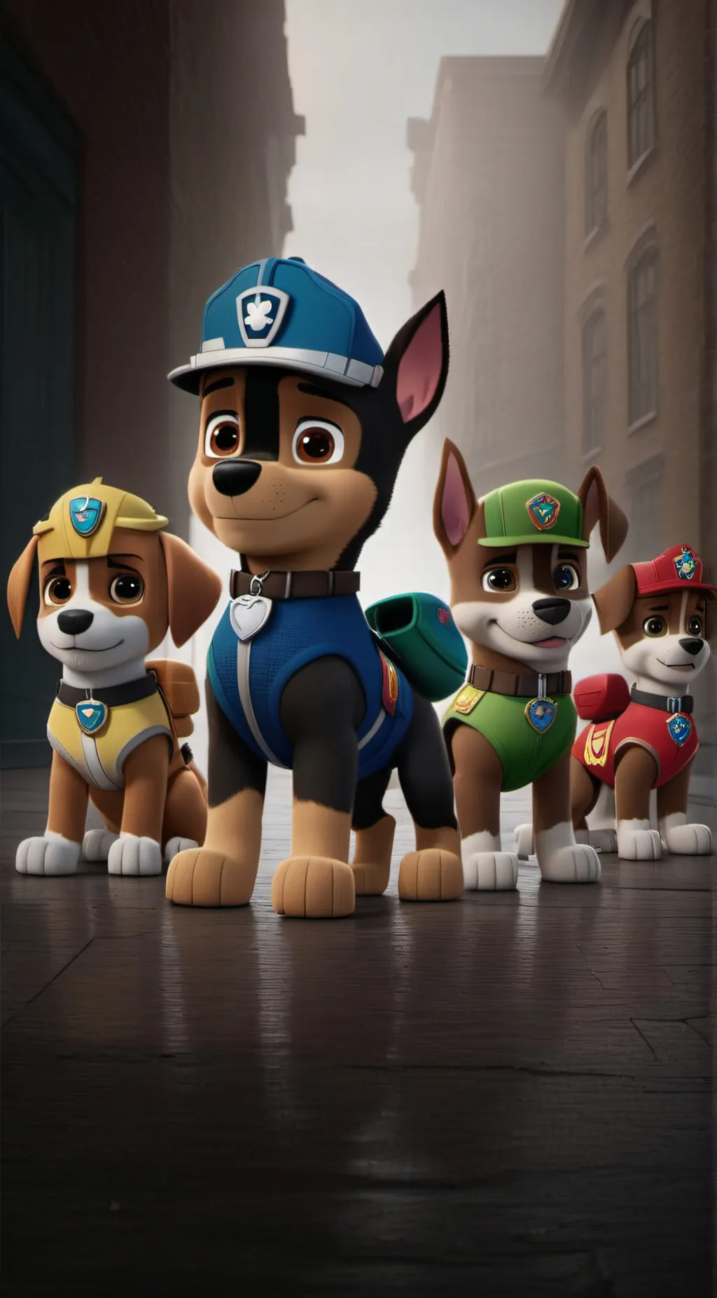 ai character: Paw patrol background
