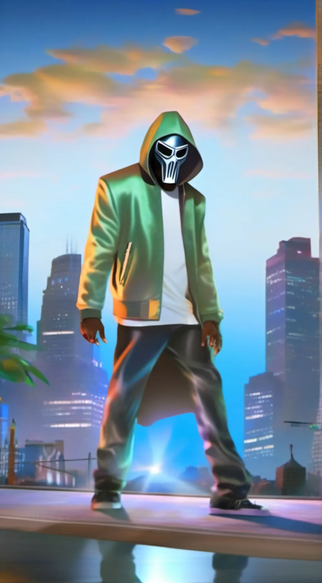 ai character: MF DOOM background