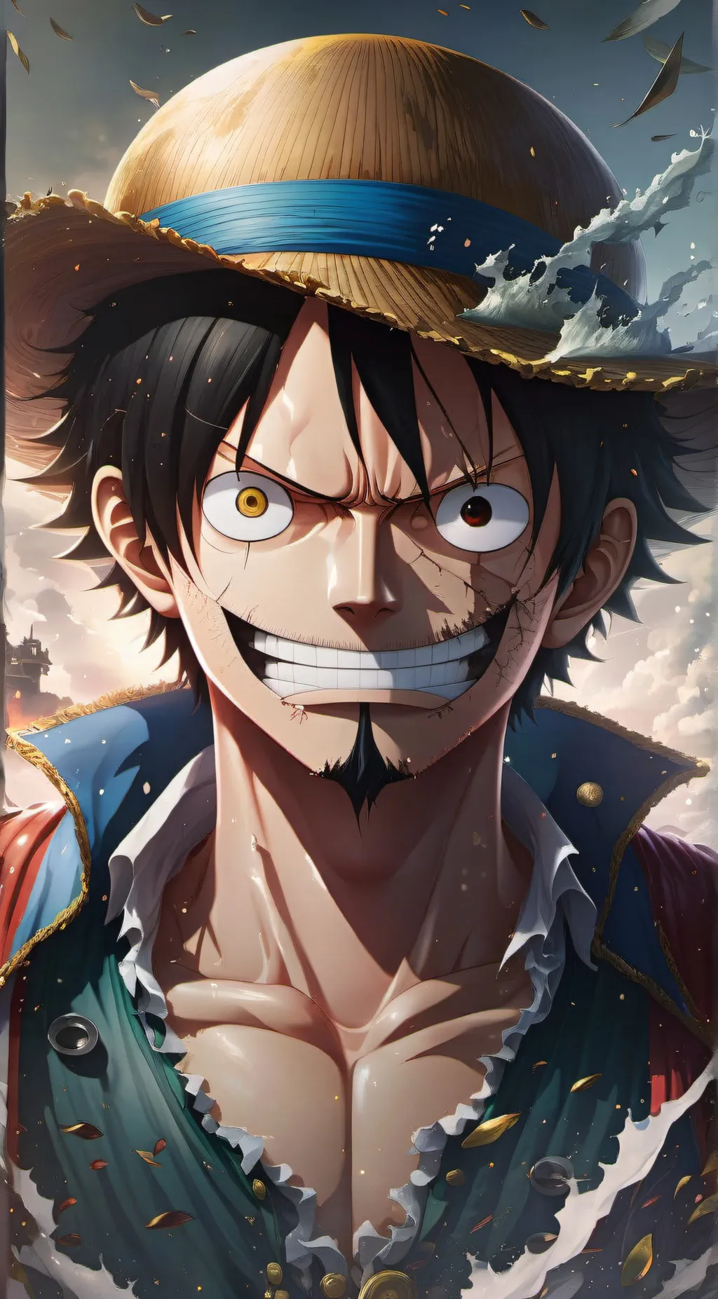 ai character: Luffy  background