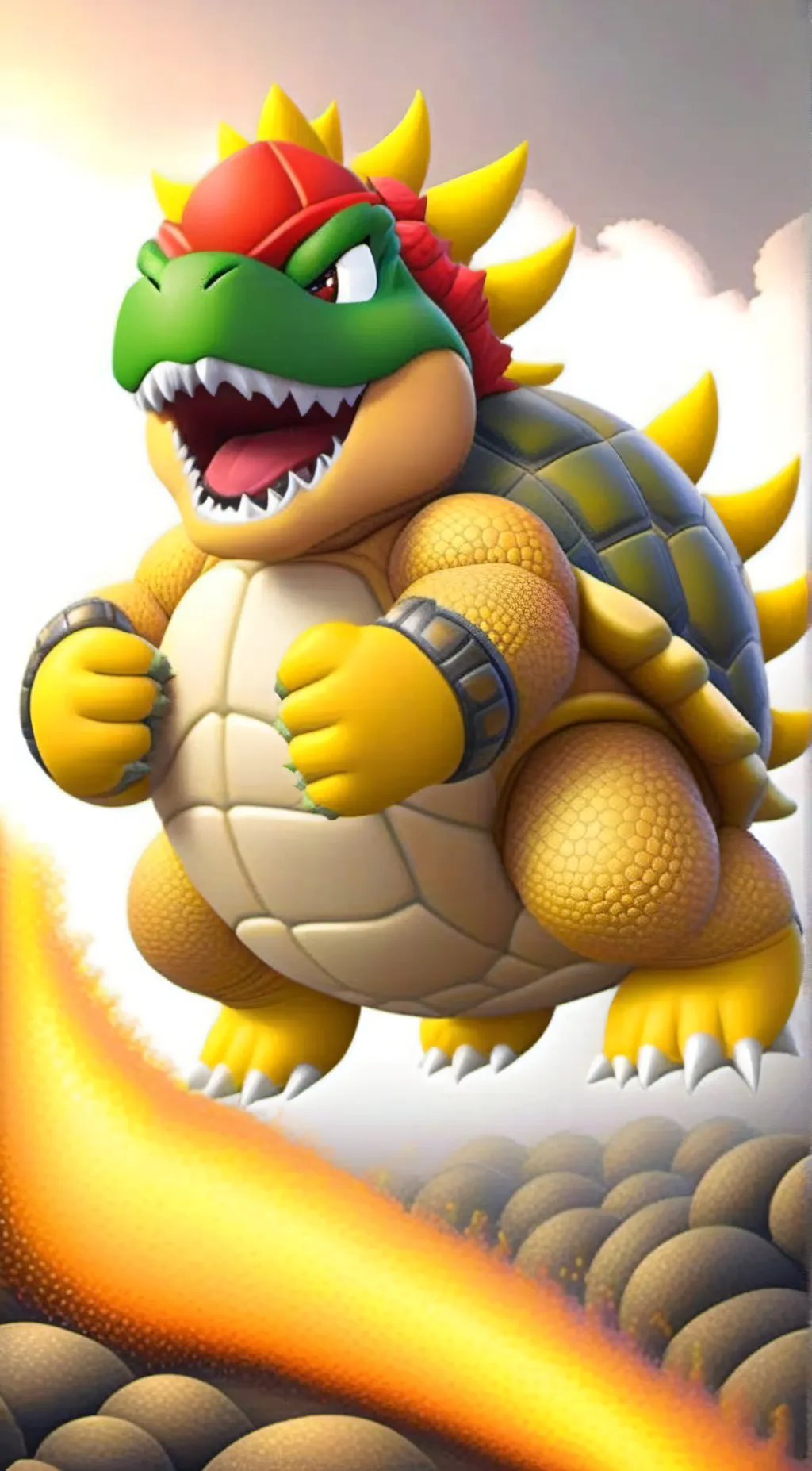 ai character: bowser background