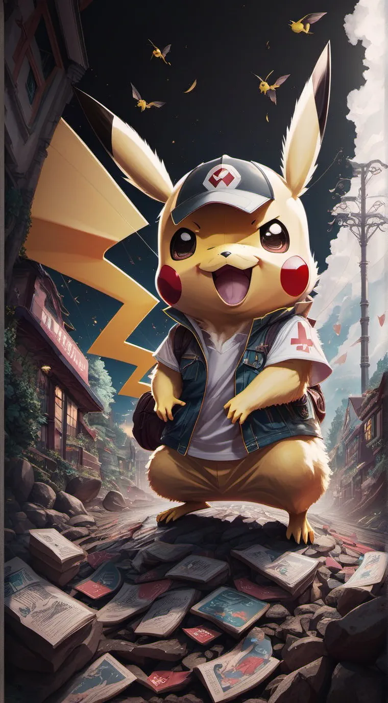 ai character: picachu background