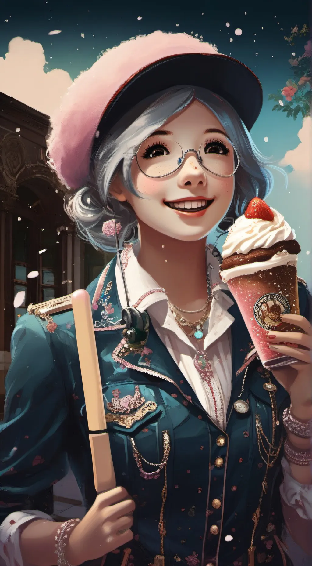 ai character: Angel🌴🍦 background
