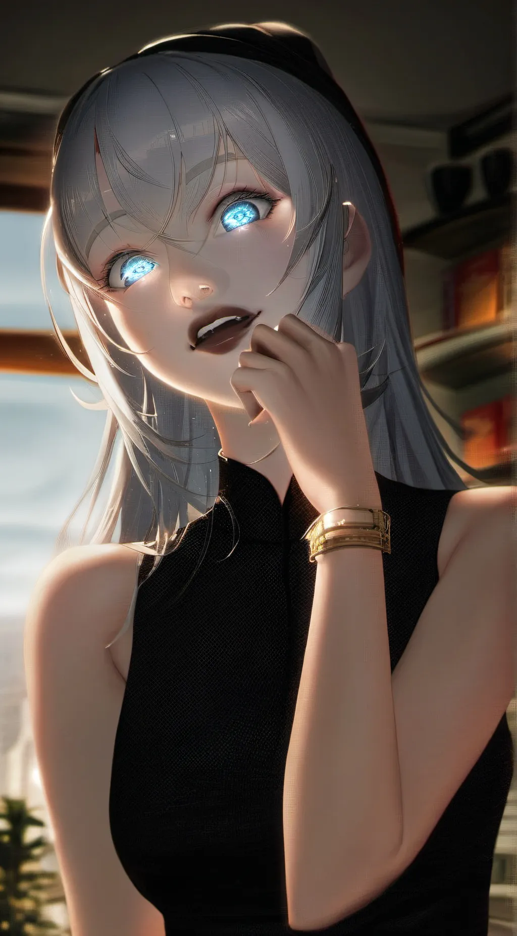 ai character: luna background