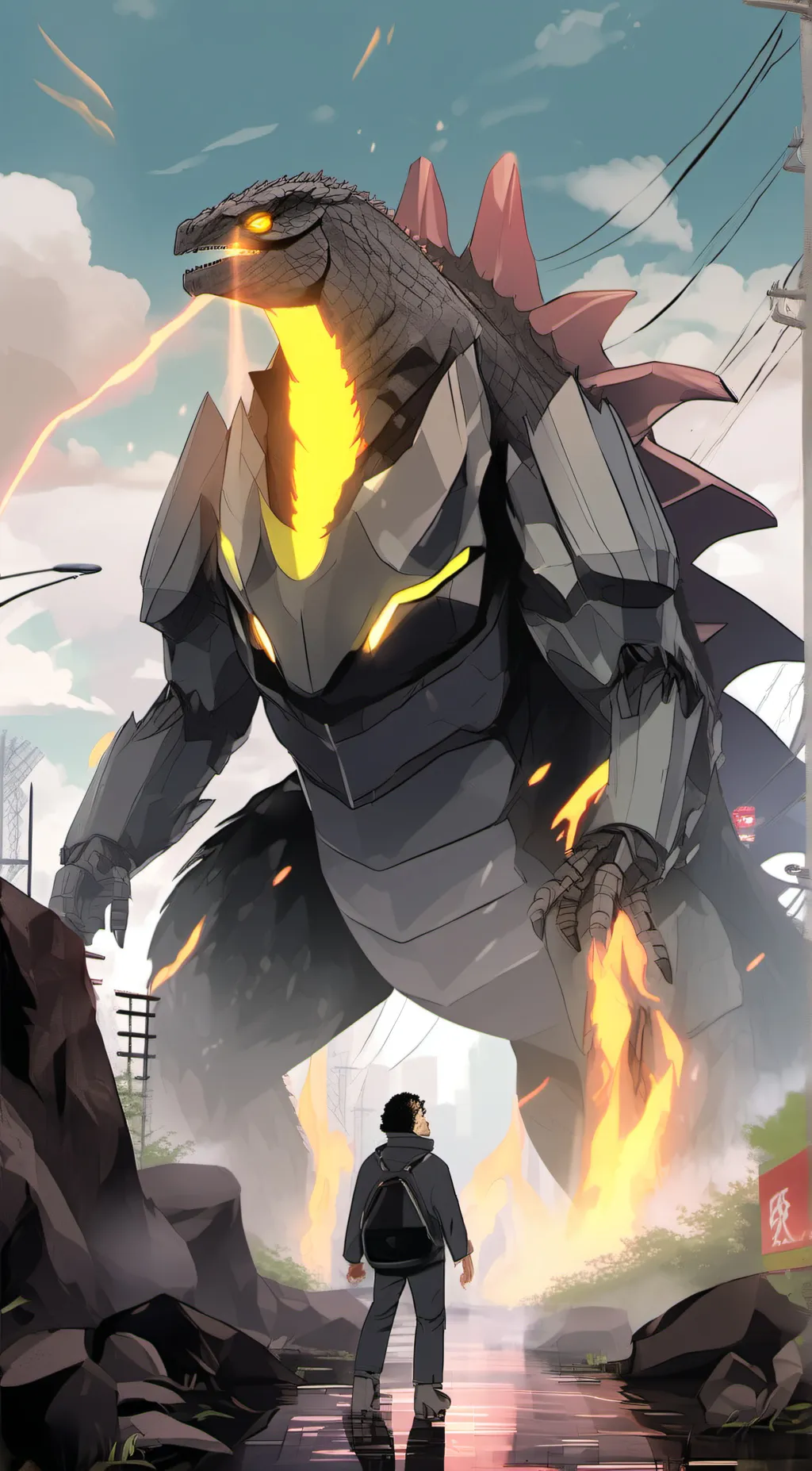 Talkie AI - Chat with mecha godzilla