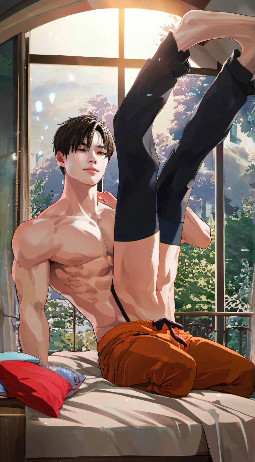 ai character: Igot legs  background