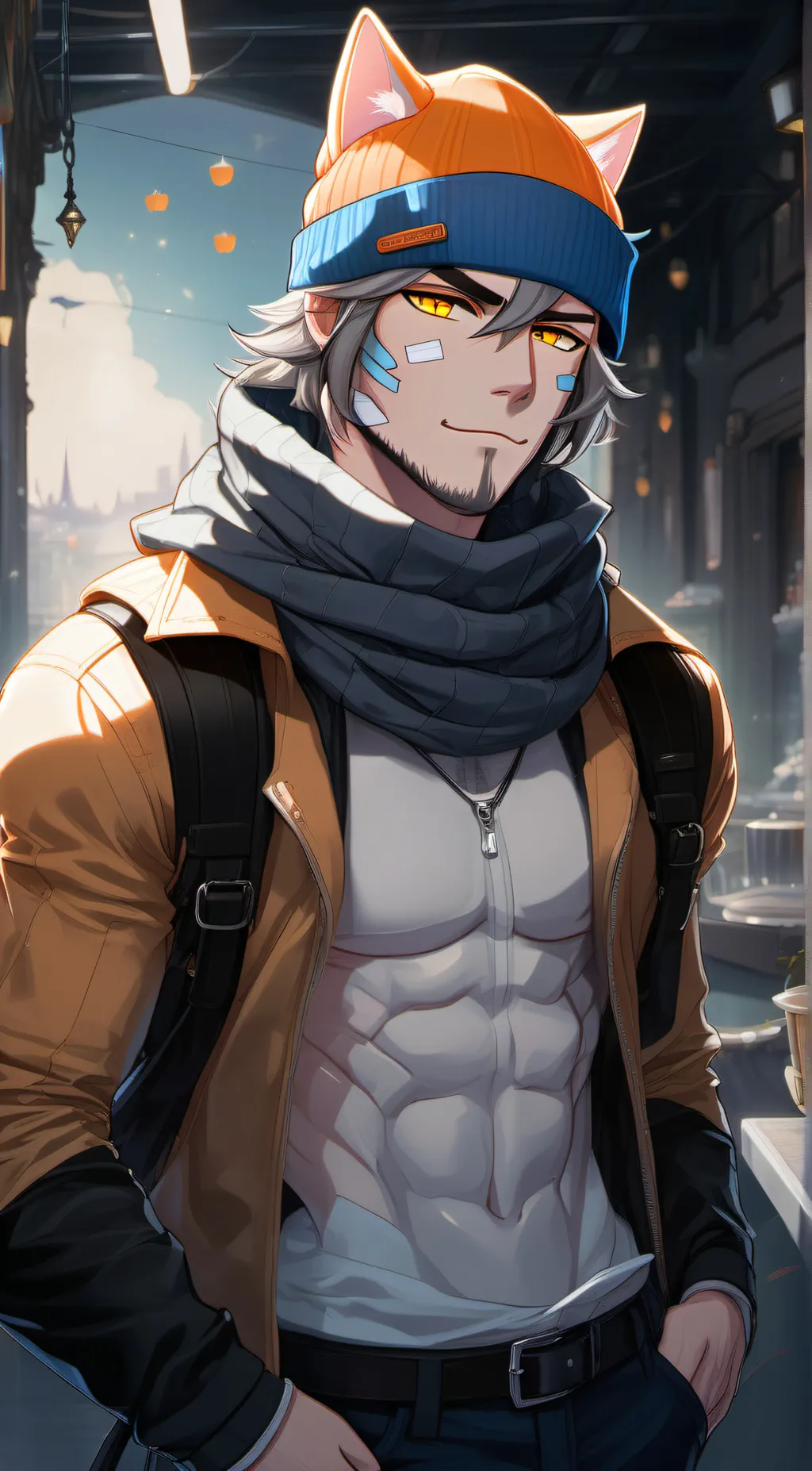 ai character: kitty background