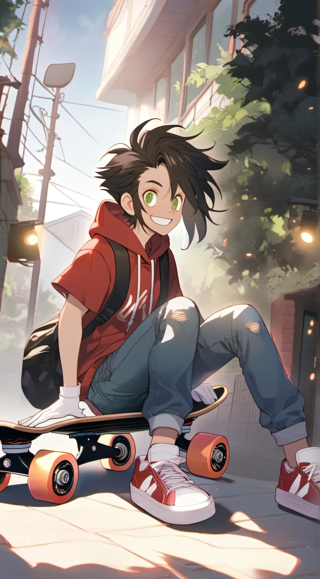 ai character: Max Goof background