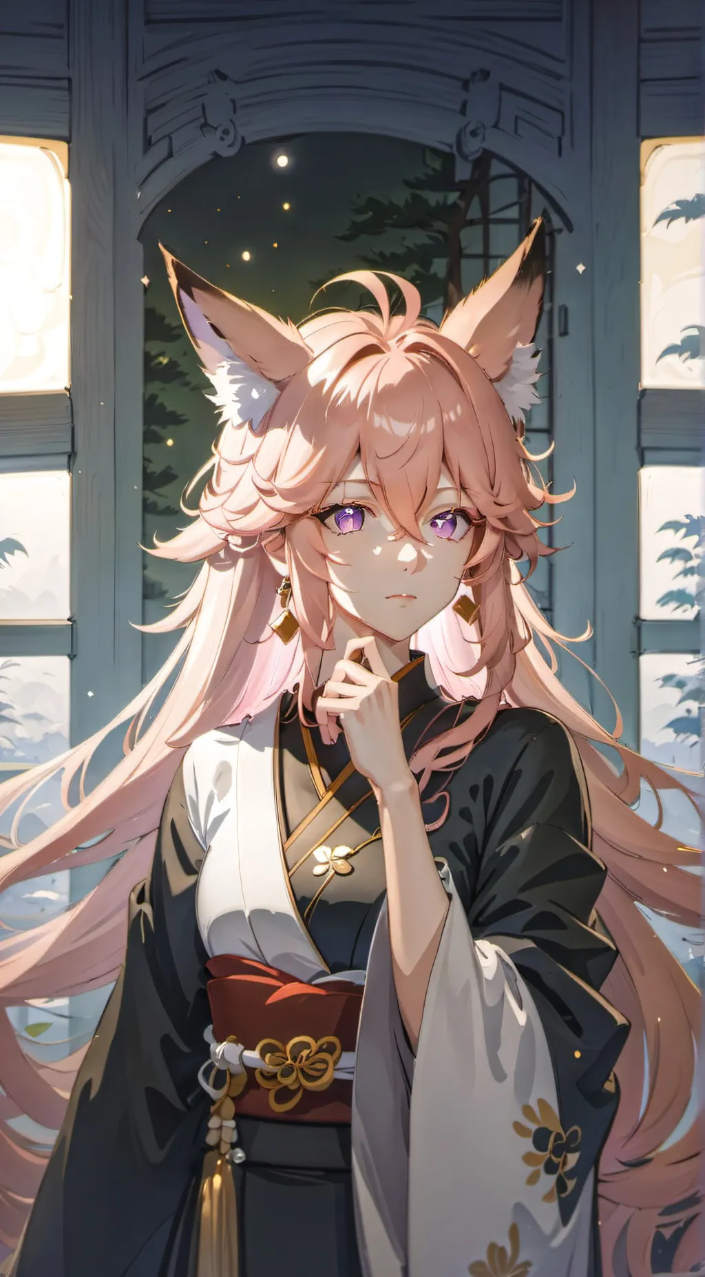 ai character: EI X MIKO 💅 background