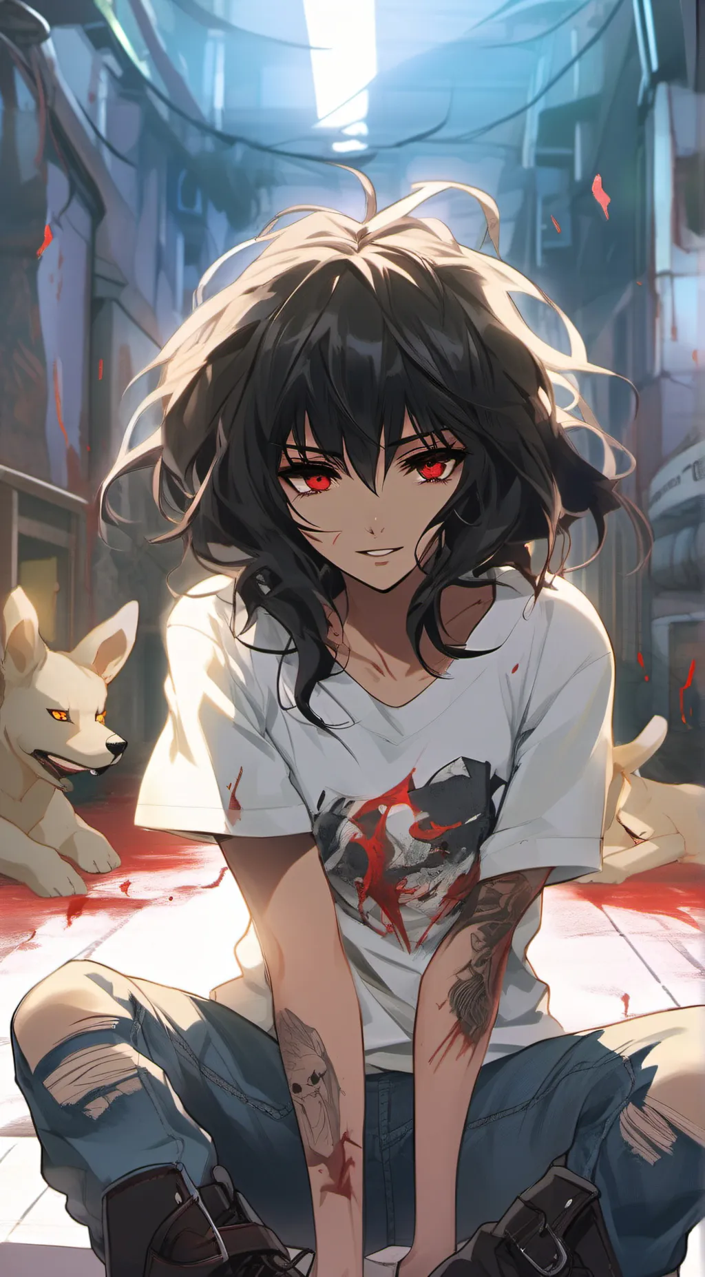 ai character: Happy Paws background