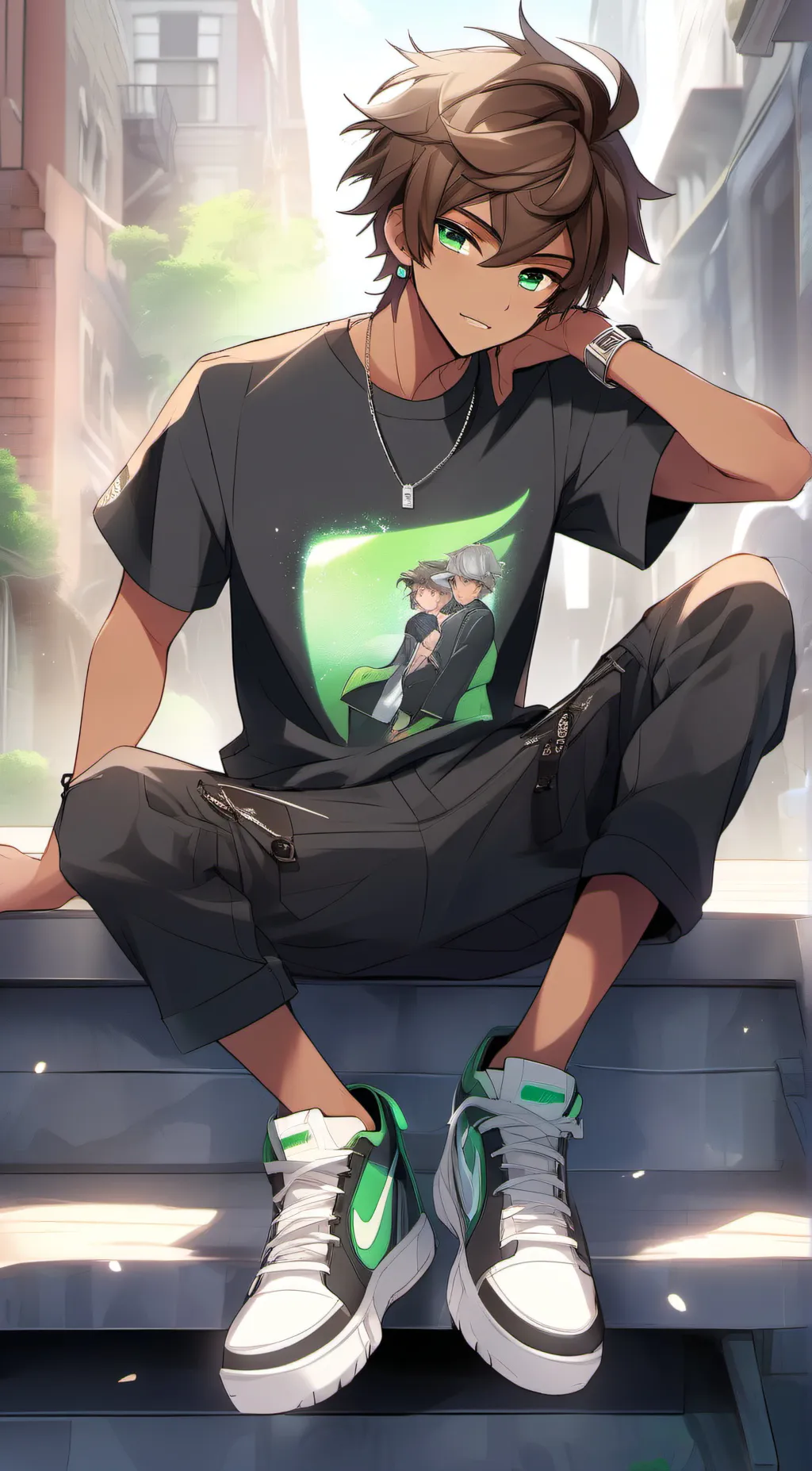 ai character: •°•Andrew•°• background