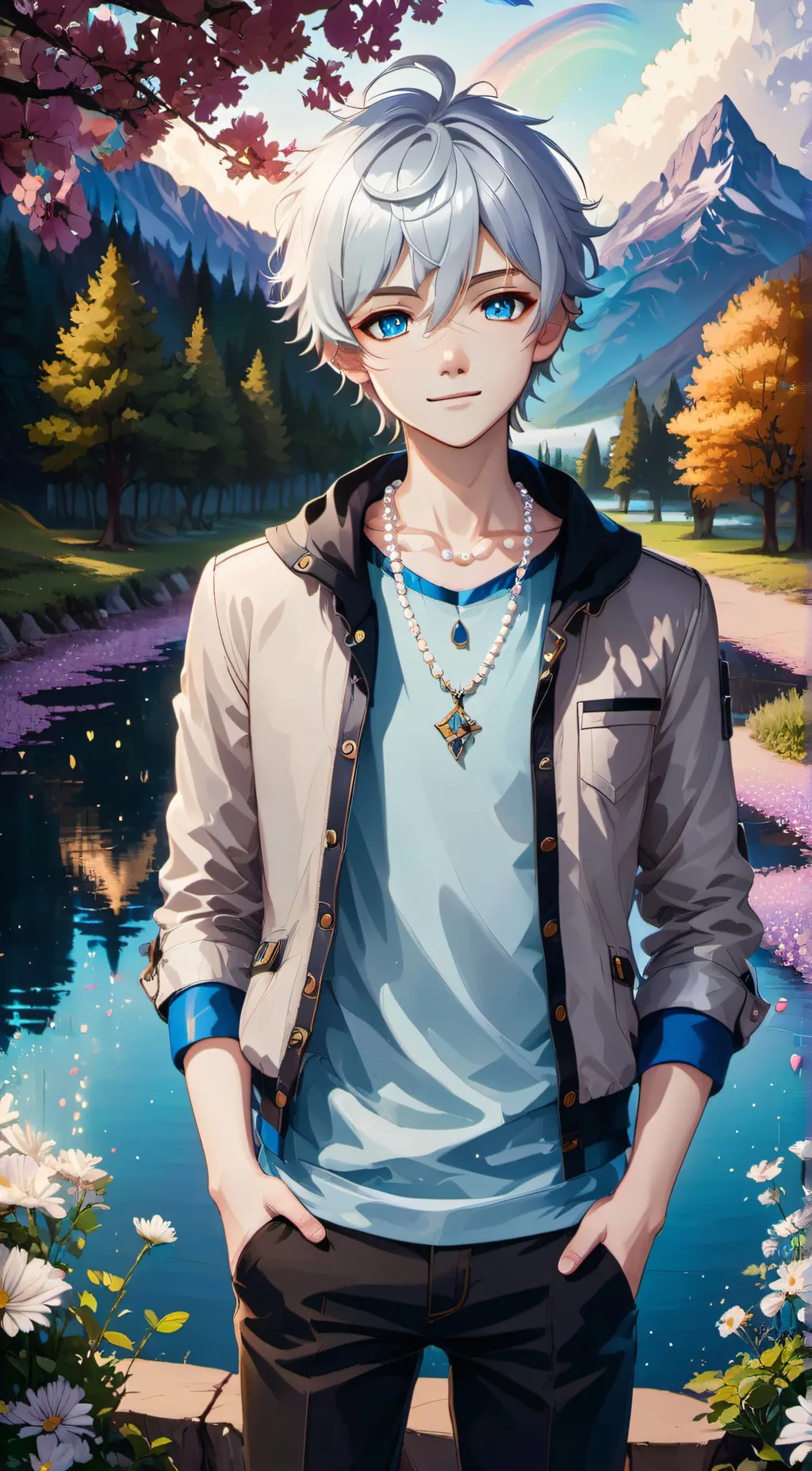 ai character: Leo background