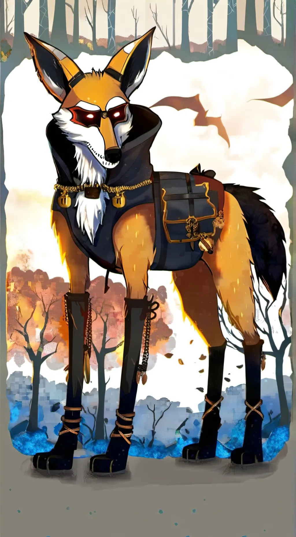 ai character: Grim foxy background