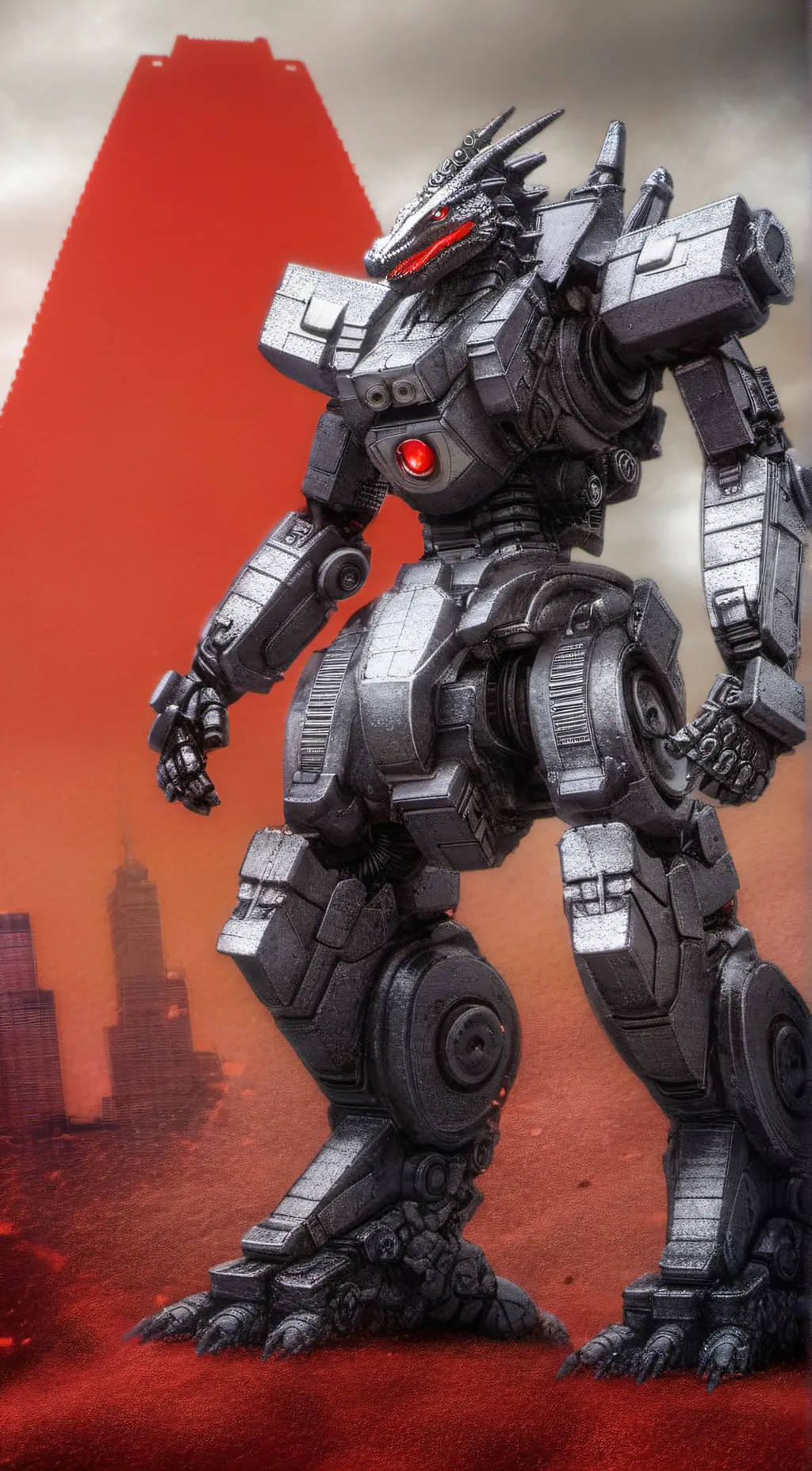 ai character: MECHAGOJIRA[2021]₩ background
