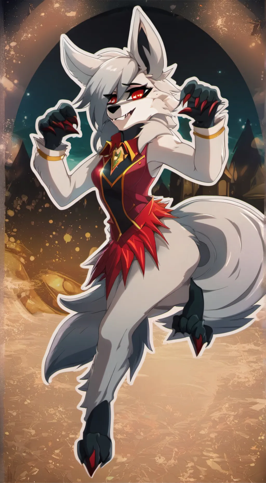 ai character: Luna background