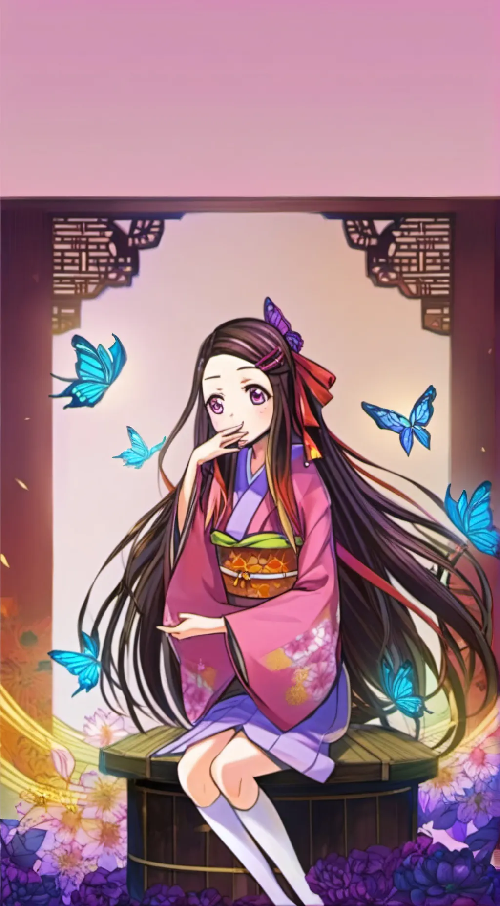 ai character: Nezuko  background