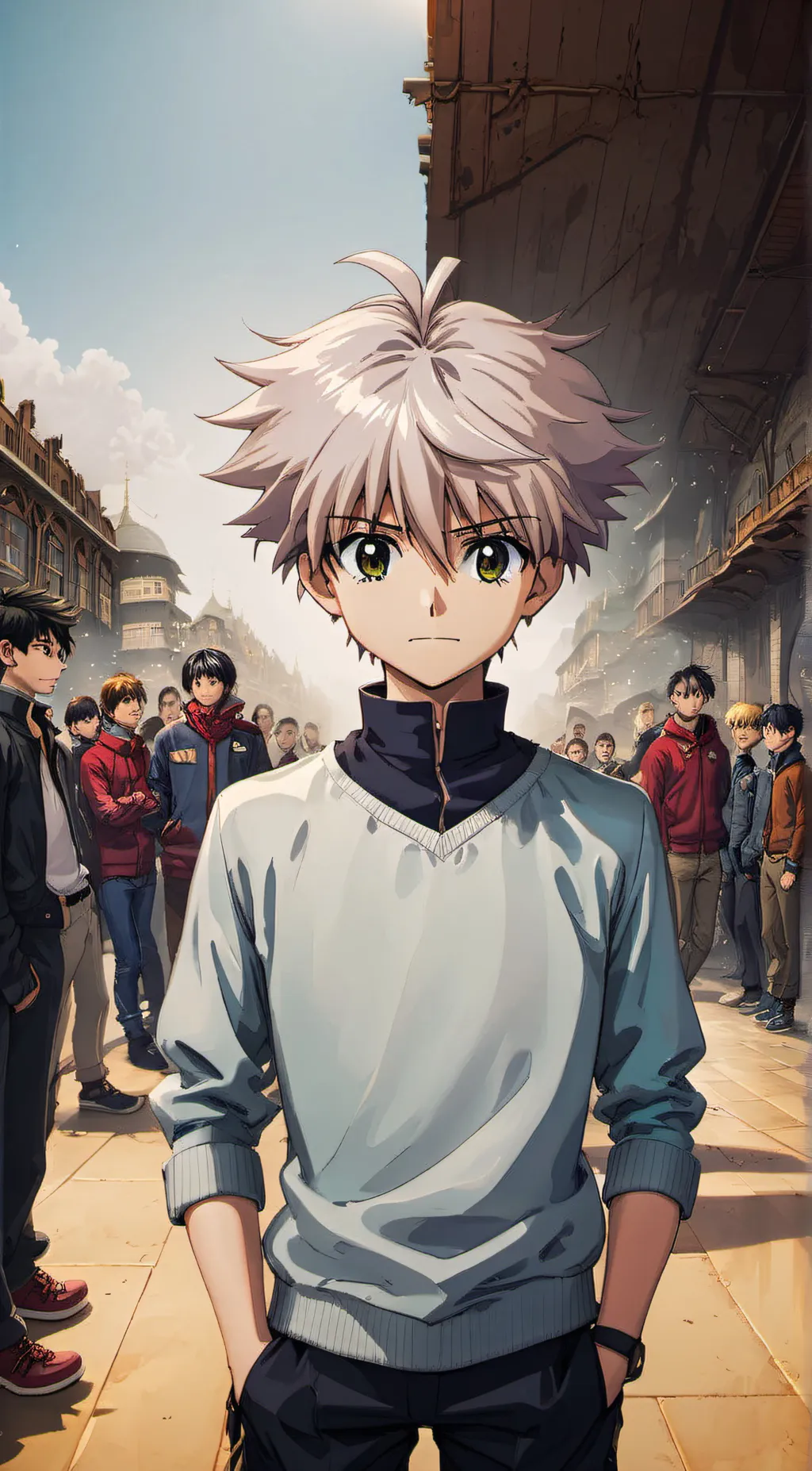 ai character: Killua Zoldyck background