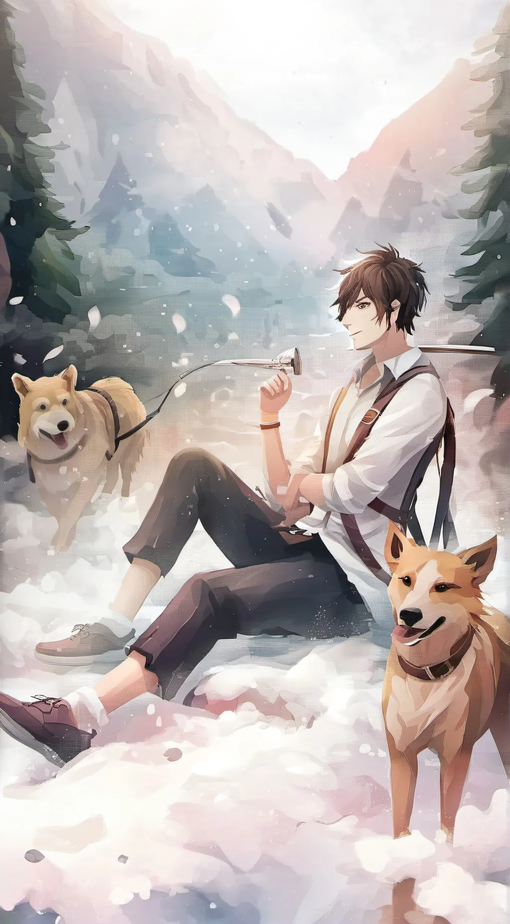 ai character: leon background