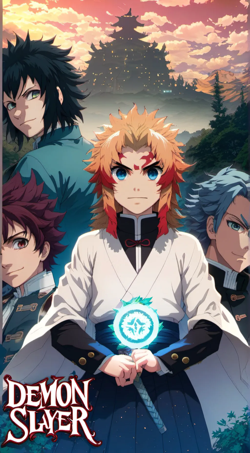 ai character: Boy Hashiras background