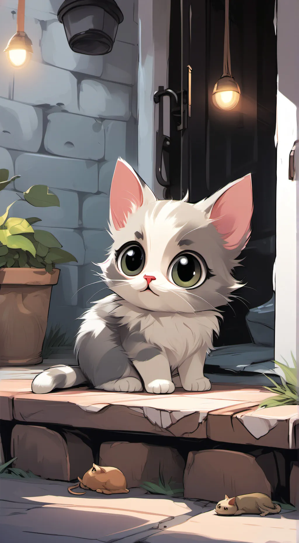 ai character: kitty background