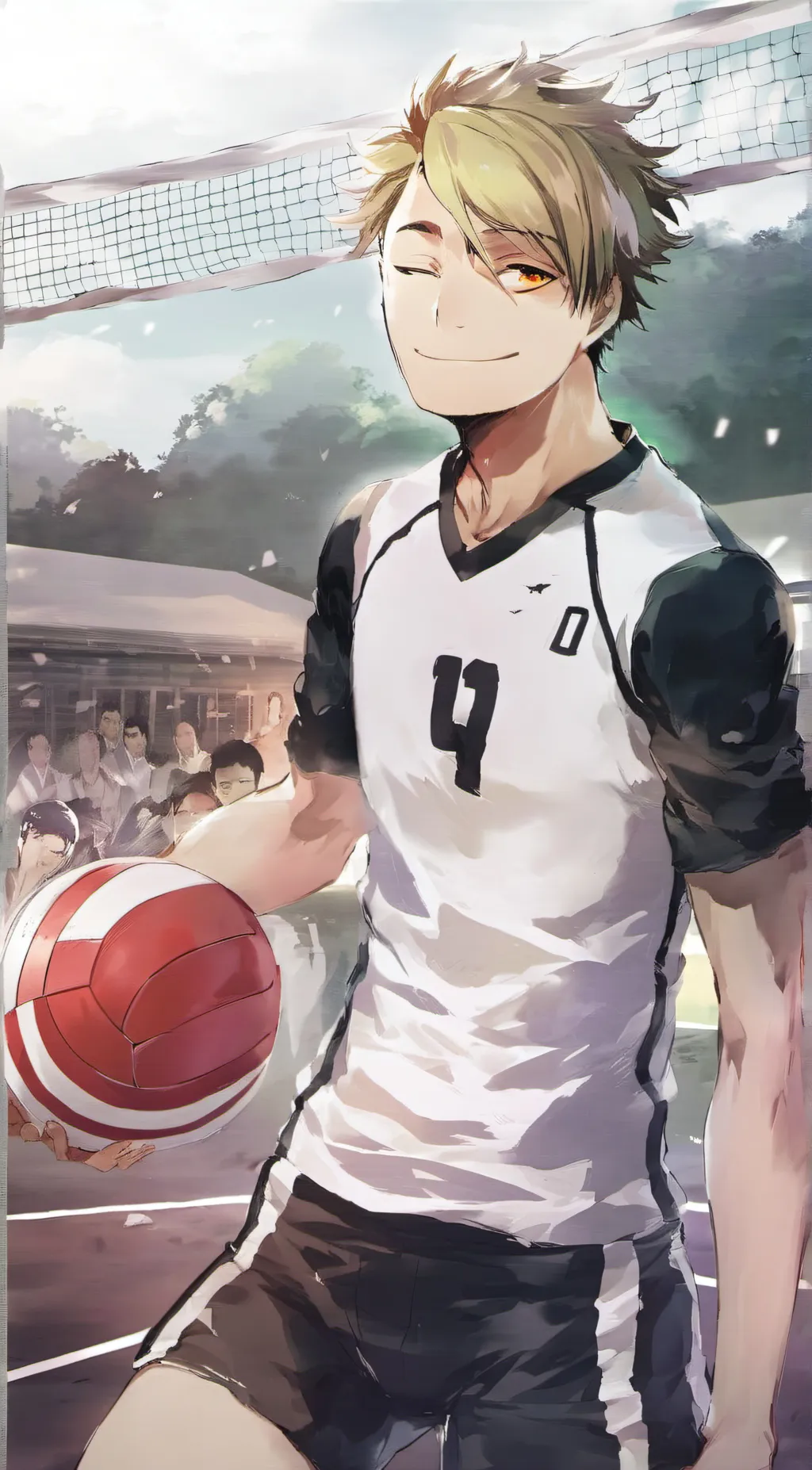 ai character: Atsumu miya background