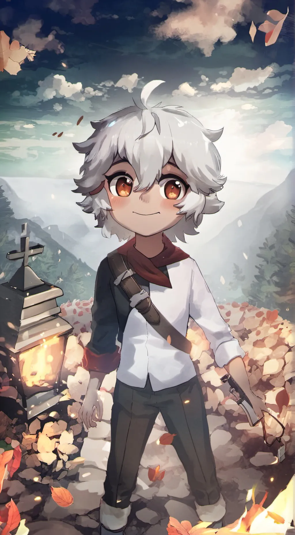 ai character: Wooly  background