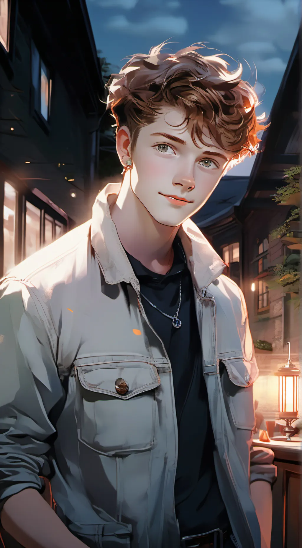ai character: ByCable  background