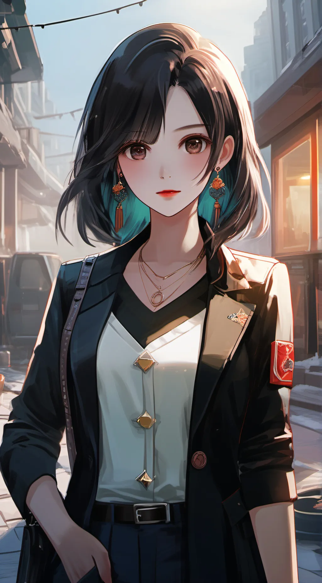 ai character: Izzy  background
