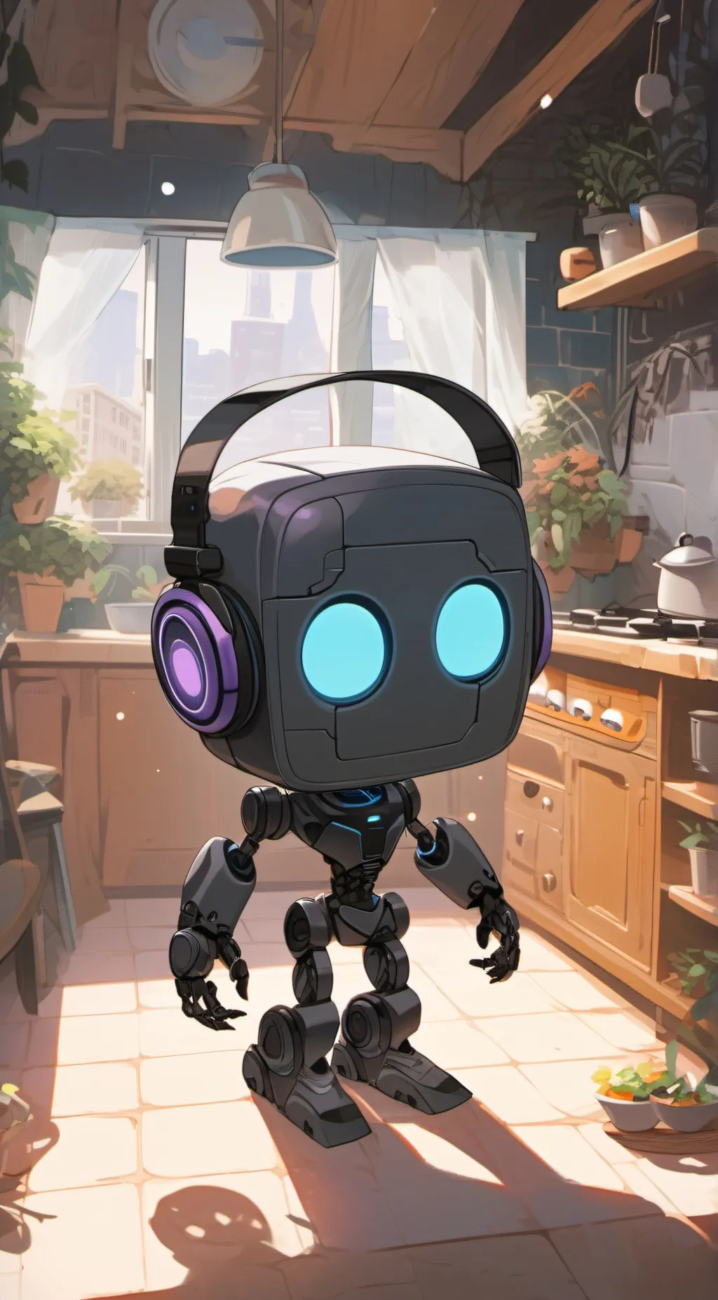 ai character: EMO (AI Robot) background