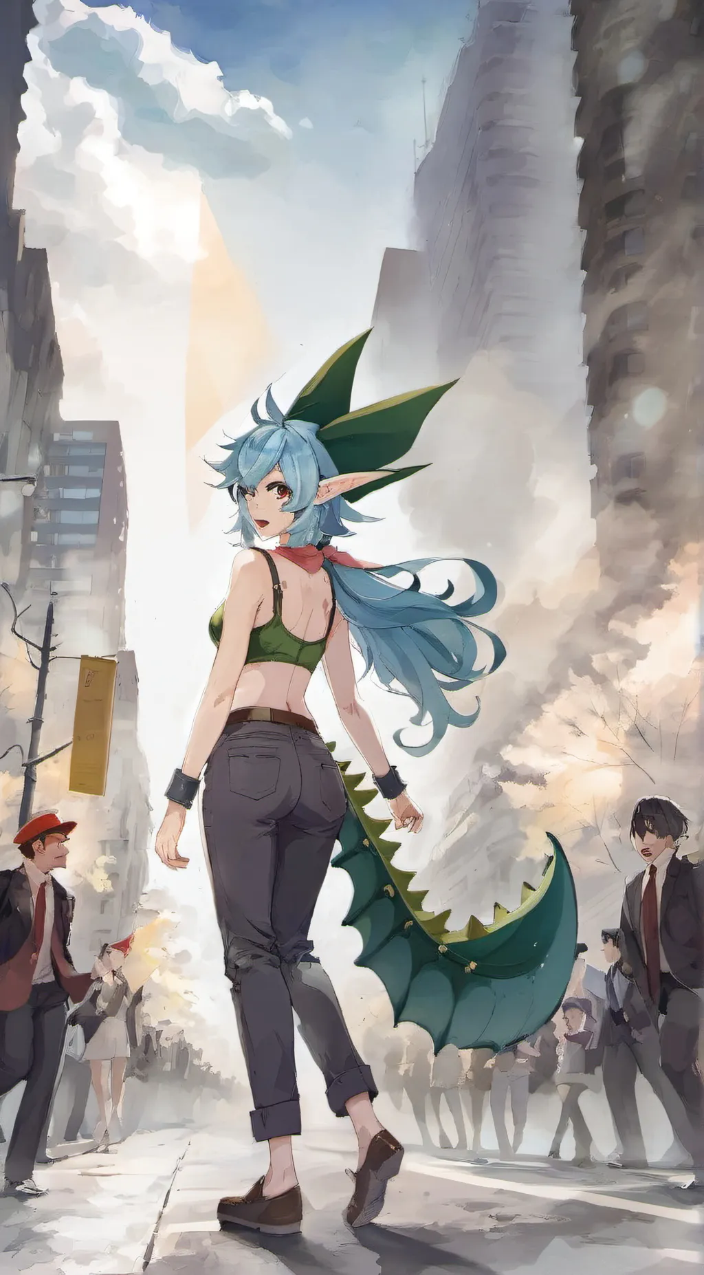 ai character: Vaporeon  background