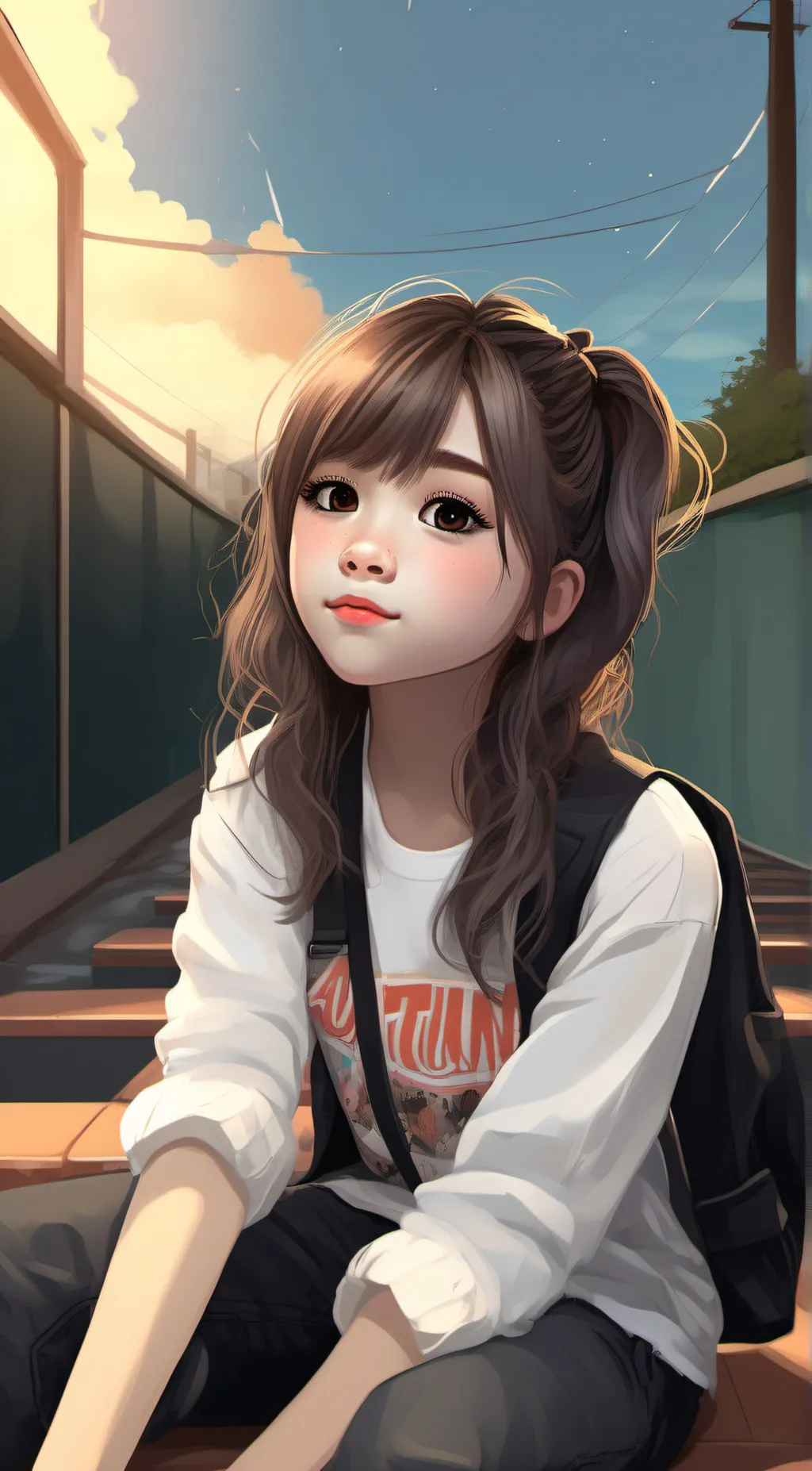 ai character: Autumn  background