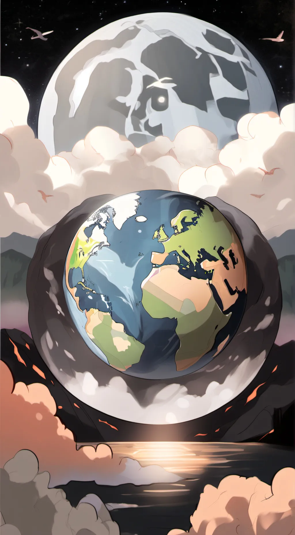 ai character: Heat Earth background